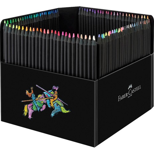 100 black edition buntstifte - black,