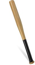 Holz Baseballschläger aus Hartholz, auch zur Selbstverteidigung, Griff gummiert
