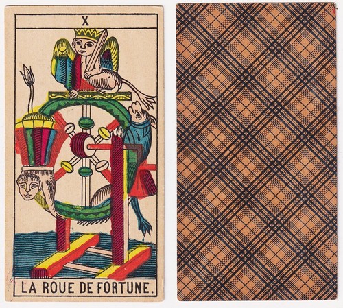 Tarot marseille la roue de - x,