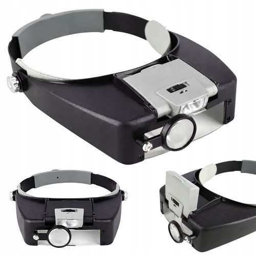 Lupenbrille led kopflupe - 2-led,
