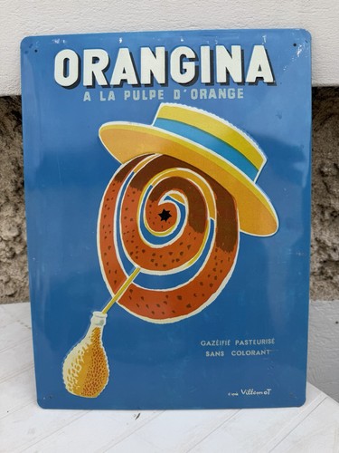 Orangina werbeschild mit - orangina,
