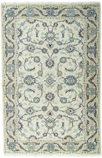 Perserteppich Kashan Kork 165 x 110 cm Orientteppich Top Zustand - Beige