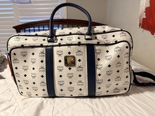 MCM White Visetos Weekender