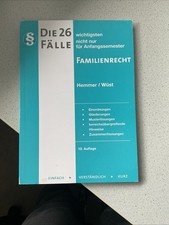 Hemmer Fallbuch Familienrecht 10. Auflage 2021