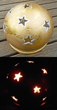 Windlicht Sternkugel + Teller
