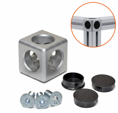 Würfelverbindersatz 30x30 nut - würfelverbindersatz,