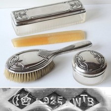 Frisierset Sterlingsilber