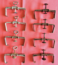Antike Weckklammer 8 Stück Rarität, verstellbar von 7,5 - 12,5 cm - Metall