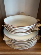 Seltmann Weiden Lido Bordeauxrot Rot Speiseservice Tafelset Speiseteller Teller