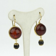 Silver 925 Gold Earrings With