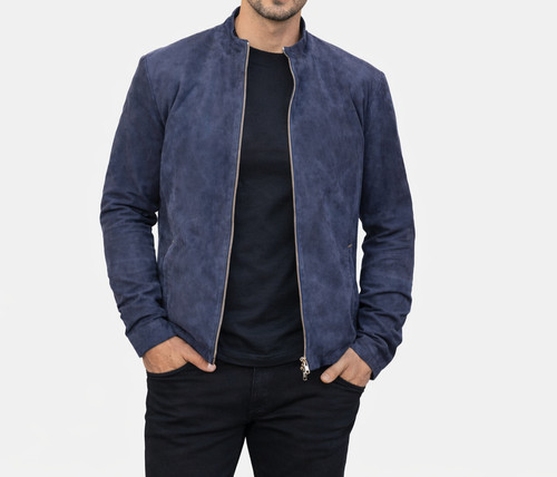 Herren blau wildleder - herren,