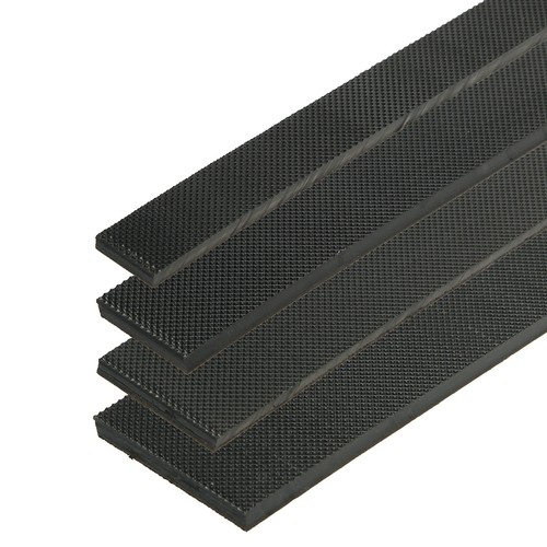 Absatzgummistreifen schwarz