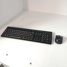 Trust Ymo II Wireless QWERTY Spanisch Tastatur und Maus Pack Sil - Unvollständig