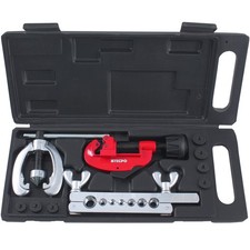 DOPPEL BÖRDELGERÄT 10-TLG ROHRABSCHNEIDER SAE  F D E 4,75–10 mm 1/4–1/2 BÖRDELN