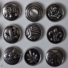 9x Click Buttons Druckknopf