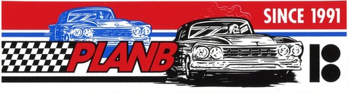 Plan skateboard sticker rot - plan,