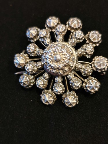 Antike silber brosche 1880 - brosche, um