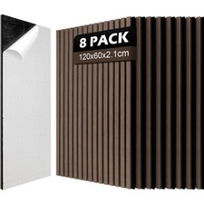 8x Akustikpaneele Walnuss