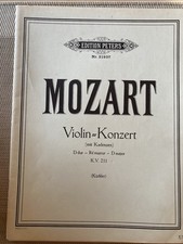 Mozart  Violin-Konzert D dur