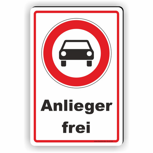 Durchfahrt verboten anlieger - durchfahrt,