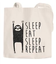 Jutebeutel Sleep Eat Sleep
