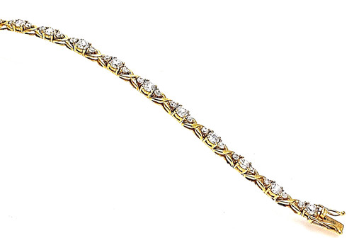 Elegantes tennis armband 19cm - elegantes,