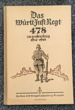 Regimentsgeschichte "Das Württ. Inft. Regt. 478"