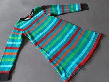 Villervalla Mädchen langarm Kleid 116 TOP Winter Samtkleid bunt gestreift Ringel