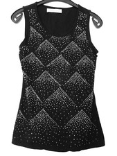 ausgefallenes Luxus MONTE CERVINO Baumwolle Stretch Shirt Gr. m / 38-40 schwarz