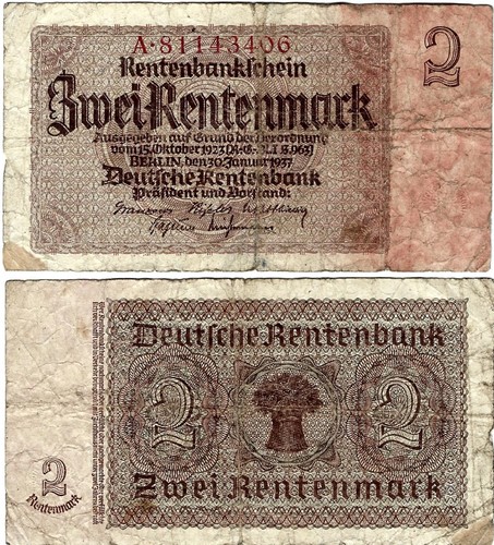Banknote rentenbankschein - rentenbankschein, 2