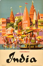 Reiseposter Indien Varanasi