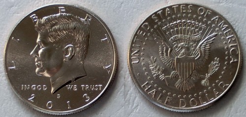 Usa kennedy half dollar - 2013, d