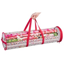 infactory Geschenkpapier-Aufbewahrungstasche, transparent, 79 x 22 cm