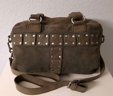 Tasche Ledertasche Liebeskind Berlin grün Nieten Schultertasche Henkeltasche