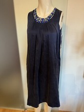 Seiden kleid mit verzierung - seiden,