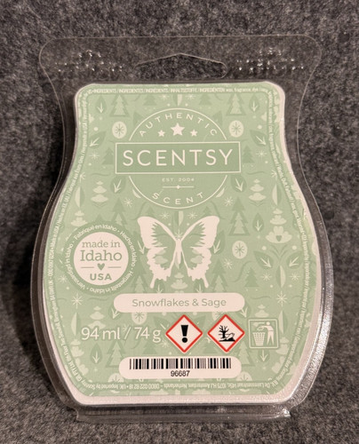 Scentsy bar snowflakes sage - bar,