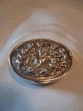 Pillendose 925er Silber Ovale