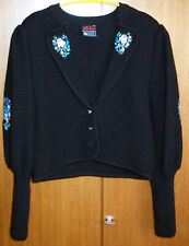 Exklusive Trachtenstrickjacke Dirndl-Strickjacke handgemalte Details Oktoberfest