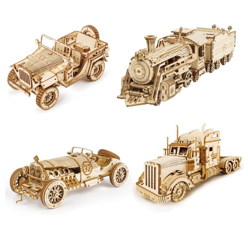 Robotime auto holzpuzzle - 3d,