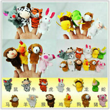 12 Stück fingerpuppen Stofftiere Zoo Tiere Handspielpuppe Handpuppe Spielzeug DE