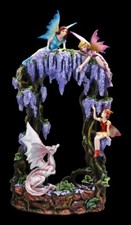 Elfen Figuren mit Drache -