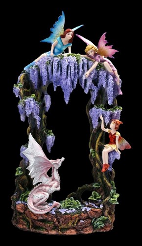 Elfen figuren mit drache - elfen,