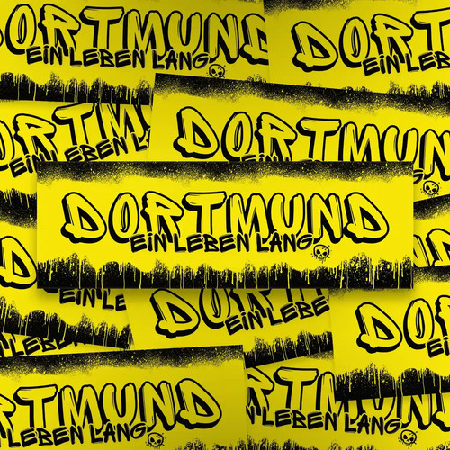 100x dortmund aufkleber - dortmund, aufkleber/