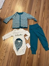 JAKO O Set 80/86 Pumhose Body Strickjacke Neu OVP Baby junge Kleidung Paket 