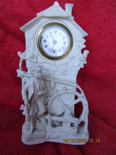 Biskuitporzellan weiß uhr - biskuitporzellan,