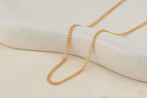 14k echt gelbgold mm rolo - 14k, 2,40