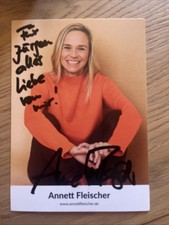 Autogrammkarte Annett Fleischer 2025 handsigniert Hubert Und Staller