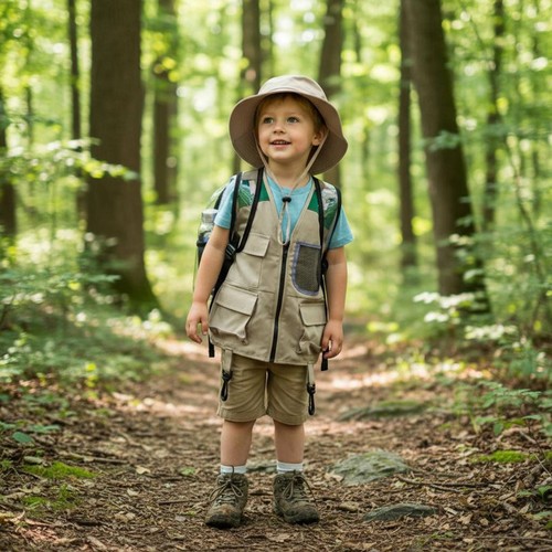 Kinder forscherweste mit hut - kinder,