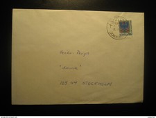 Arctic Circle Jokkmokk 1985 To Stockholm Polcirkeln Cancel Cover Sweden Arctic