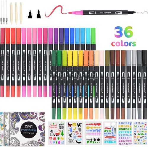 Dual brush pen - 36, farben